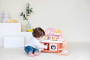 Kuchynka pre bábiku Baby Nurse Kitchen Smoby s varnou doskou a rúrou so 6 doplnkami od 18 mes