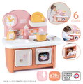 Kuchynka pre bábiku Baby Nurse Kitchen Smoby s varnou doskou a rúrou so 6 doplnkami od 18 mes