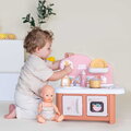 Kuchynka pre bábiku Baby Nurse Kitchen Smoby s varnou doskou a rúrou so 6 doplnkami od 18 mes