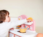 Kuchynka pre bábiku Baby Nurse Kitchen Smoby s varnou doskou a rúrou so 6 doplnkami od 18 mes