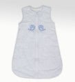 Spací vak pre bábätká Classic toTs-smarTrike vtáčiky 100% jersey bavlna modrý od 0 mesiacov