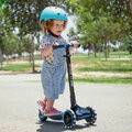 Kolobežka trojkolesová s rozšíriteľnou doskou Xtend Blue Scooter smarTrike skladacia s výškovo nastaviteľnými riadidlami a LED kolesami od 3 do 12 rok