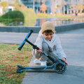 Kolobežka trojkolesová s rozšíriteľnou doskou Xtend Blue Scooter smarTrike skladacia s výškovo nastaviteľnými riadidlami a LED kolesami od 3 do 12 rok