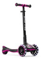 Kolobežka trojkolesová s rozšíriteľnou doskou Xtend Pink Scooter smarTrike skladacia s výškovo nastaviteľnými riadidlami a LED kolesami od 3 do 12 rok