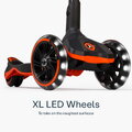 Kolobežka trojkolesová s rozšíriteľnou doskou Xtend Orange Scooter smarTrike skladacia s výškovo nastaviteľnými riadidlami a LED kolesami od 3 do 12 r