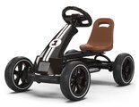 Motokára na šliapanie Go Kart Foxy Espresso Black Exit Toys kovová konštrukcia s EVA kolesami a nastaviteľným sedadlom od 2 do 5 rokov