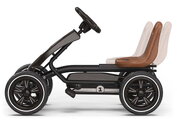 Motokára na šliapanie Go Kart Foxy Espresso Black Exit Toys kovová konštrukcia s EVA kolesami a nastaviteľným sedadlom od 2 do 5 rokov