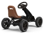 Motokára na šliapanie Go Kart Foxy Espresso Black Exit Toys kovová konštrukcia s EVA kolesami a nastaviteľným sedadlom od 2 do 5 rokov