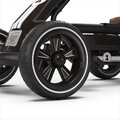 Motokára na šliapanie Go Kart Foxy Espresso Black Exit Toys kovová konštrukcia s EVA kolesami a nastaviteľným sedadlom od 2 do 5 rokov