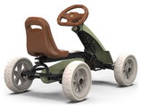 Motokára na šliapanie Go Kart Foxy Retro Green Exit Toys kovová konštrukcia s odolnými EVA kolesami a nastaviteľným sedadlom od 2 do 5 rokov