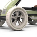 Motokára na šliapanie Go Kart Foxy Retro Green Exit Toys kovová konštrukcia s odolnými EVA kolesami a nastaviteľným sedadlom od 2 do 5 rokov