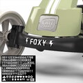 Motokára na šliapanie Go Kart Foxy Retro Green Exit Toys kovová konštrukcia s odolnými EVA kolesami a nastaviteľným sedadlom od 2 do 5 rokov