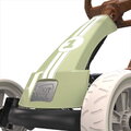 Motokára na šliapanie s prívesom Go Kart Foxy Retro Green Exit Toys kovová konštrukcia s odolnými EVA kolesami a nastaviteľným sedadlom od 2 do 5 roko