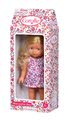 Bábika Mini Corolline Rosy Les Trendies Corolle s modrými očami a ružové kvetinky na šatách 20 cm