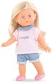 Bábika Rosy Mini World Set Mini Corolline Corolle blond vlasy a modré oči s oblečením 3 doplnky 20 cm