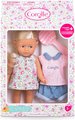 Bábika Rosy Mini World Set Mini Corolline Corolle blond vlasy a modré oči s oblečením 3 doplnky 20 cm