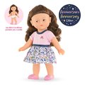 Bábika Romy Anniversary Edition Mini Corolline Corolle hnedé vlasy a hnedé oči s oblečením narodeninová edícia 20 cm