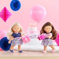 Bábika Romy Anniversary Edition Mini Corolline Corolle hnedé vlasy a hnedé oči s oblečením narodeninová edícia 20 cm