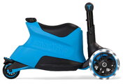Odrážadlo a kolobežka 2v1 trojkolesová s LED kolesami Xtend Scooter Ride-on Blue smarTrike s vodiacou tyčou s nastaviteľnou výškou a úložným priestoro