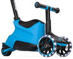 Odrážadlo a kolobežka 2v1 trojkolesová s LED kolesami Xtend Scooter Ride-on Blue smarTrike s vodiacou tyčou s nastaviteľnou výškou a úložným priestoro