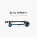 Odrážadlo a kolobežka 2v1 trojkolesová s LED kolesami Xtend Scooter Ride-on Blue smarTrike s vodiacou tyčou s nastaviteľnou výškou a úložným priestoro
