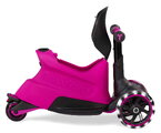 Odrážadlo a kolobežka 2v1 trojkolesová s LED kolesami Xtend Scooter Ride-on Pink smarTrike s vodiacou tyčou s nastaviteľnou výškou a úložným priestoro
