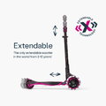 Odrážadlo a kolobežka 2v1 trojkolesová s LED kolesami Xtend Scooter Ride-on Pink smarTrike s vodiacou tyčou s nastaviteľnou výškou a úložným priestoro