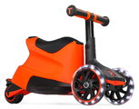 Odrážadlo a kolobežka 2v1 trojkolesová s LED kolesami Xtend Scooter Ride-on Orange smarTrike s vodiacou tyčou s nastaviteľnou výškou a úložným priesto