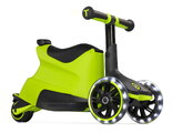 Odrážadlo a kolobežka 2v1 trojkolesová s LED kolesami Xtend Scooter Ride-on Lime smarTrike s vodiacou tyčou s nastaviteľnou výškou a úložným priestoro