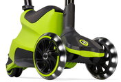 Odrážadlo a kolobežka 2v1 trojkolesová s LED kolesami Xtend Scooter Ride-on Lime smarTrike s vodiacou tyčou s nastaviteľnou výškou a úložným priestoro