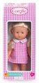 Bábika Mini Corolline Rosy Corolle dlhé blond vlasy s modrými očami a ružové šaty 20 cm