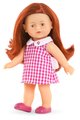 Bábika Mini Corolline Ruby Corolle dlhé ryšavé vlasy s hnedými očami a ružové šaty 20 cm