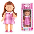Bábika Mini Corolline Ruby Corolle dlhé ryšavé vlasy s hnedými očami a ružové šaty 20 cm