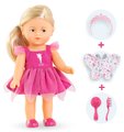 Bábika Rosy Fairy Set Mini Corolline Corolle blond vlasy a modré oči 3 doplnky 20 cm