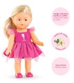 Bábika Rosy Fairy Set Mini Corolline Corolle blond vlasy a modré oči 3 doplnky 20 cm