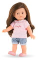 Bábika Romy Mini World Set Mini Corolline Corolle dlhé hnedé vlasy a hnedé oči 3 doplnky 20 cm