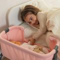 Postieľka Powder Pink Maxi-Cosi&Quinny Co Sleeping Bed Smoby pre 38 cm bábiku 4 výškové pozície