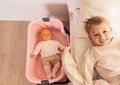 Postieľka Powder Pink Maxi-Cosi&Quinny Co Sleeping Bed Smoby pre 38 cm bábiku 4 výškové pozície