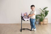 Jedálenská stolička s hojdačkou a autosedačkou Highchair Pink Maxi Cosi&Quinny Smoby trojkombinácia s bezpečnostným pásom pre 42 cm bábiku
