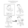 Jedálenská stolička s hojdačkou a autosedačkou Highchair Pink Maxi Cosi&Quinny Smoby trojkombinácia s bezpečnostným pásom pre 42 cm bábiku
