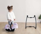 Jedálenská stolička s hojdačkou a autosedačkou Highchair Pink Maxi Cosi&Quinny Smoby trojkombinácia s bezpečnostným pásom pre 42 cm bábiku
