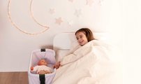 Postieľka s úložným priestorom Co Sleeping Bed Sandy Maxi Cosi&Quinny Smoby pre 38 cm bábiku 4 výškové úrovne