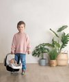 Autosedačka s bezpečnostným pásom Seat Sandy Maxi Cosi&Quinny Smoby pre 42 cm bábiku s úložným priestorom a nastaviteľnou rúčkou