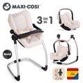 Jedálenská stolička s hojdačkou a autosedačkou Highchair Sandy Maxi Cosi&Quinny Smoby trojkombinácia s bezpečnostným pásom pre 42 cm bábiku