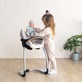 Jedálenská stolička s hojdačkou a autosedačkou Highchair Sandy Maxi Cosi&Quinny Smoby trojkombinácia s bezpečnostným pásom pre 42 cm bábiku
