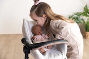 Jedálenská stolička s hojdačkou a autosedačkou Highchair Sandy Maxi Cosi&Quinny Smoby trojkombinácia s bezpečnostným pásom pre 42 cm bábiku