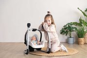 Jedálenská stolička s hojdačkou a autosedačkou Highchair Sandy Maxi Cosi&Quinny Smoby trojkombinácia s bezpečnostným pásom pre 42 cm bábiku