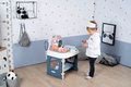 Zdravotnícky pult pre lekára Baby Care Center Smoby elektronický so zvukom a svetlom a bábika s 28 doplnkami