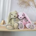 Plyšový zajačik Beige Bunny Copain Calin Histoire d’ Ours béžový 40 cm v darčekovom balení od 0 mes