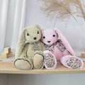 Plyšový zajac Bunny Pink Copain Calin Histoire d’ Ours v darčekovom balení ružový 40 cm od 0 mes